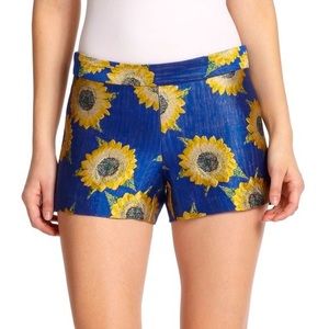 Alice + Olivia Sunflower Jacquard Short - Size 2